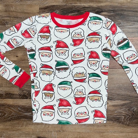Carter’s Kids 2-Piece 100% Cotton Christmas Pajama Set - Santa, Size 14 - Picture 10 of 11